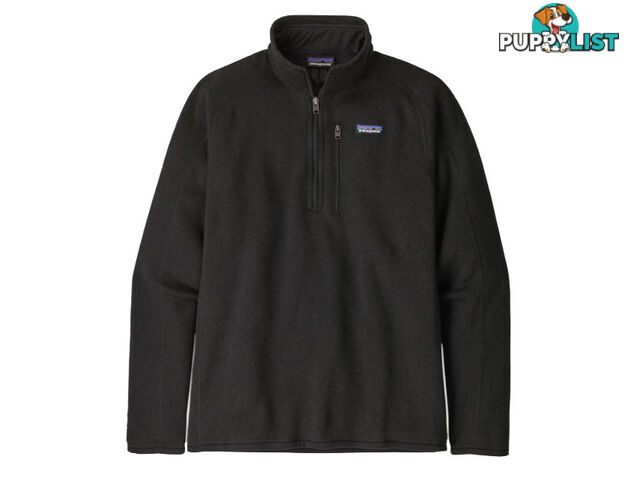 Patagonia Better Sweater 1/4 Zip Mens Fleece Jacket - Black - L - 25523-BLK-L