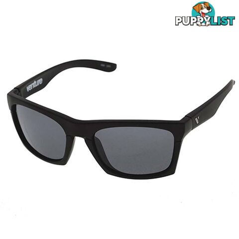 Venture Eyewear Base Camp Polarised Sunglasses - Black/Grey - 3876-Blkgrey-IP-48