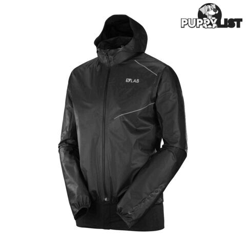 Salomon S/Lab MotionFit 360 Mens Waterproof Running Jacket - Black - S - C11603-S