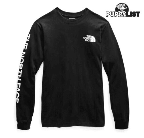 The North Face TNF Sleeve Hit Mens Long-Sleeve Tee - TNF Black - S - NF0A471KJK3-R0S