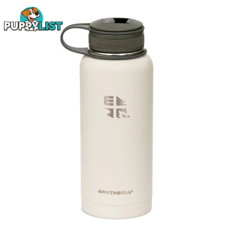 Earthwell Kewler Vacuum Bottle 32oz/950ml - Opener Cap (FG) - Baja Sand - VB32-K50B20