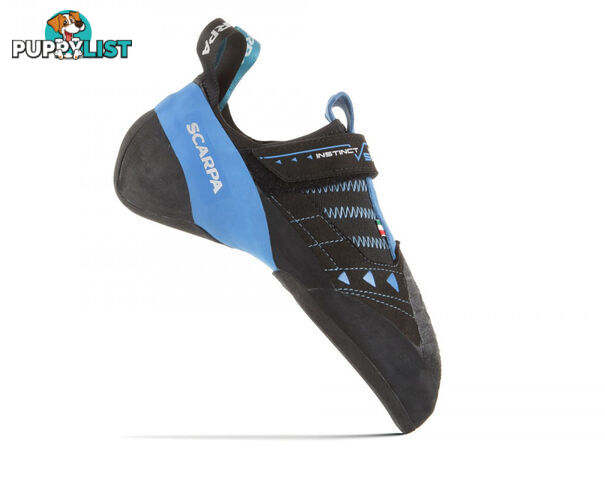 Scarpa Instinct VSR Mens Climbing Shoes - Black-Azur - EU40.5 / US7.7 - SCA20047-405