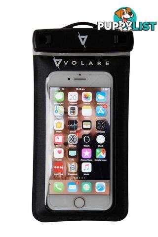 Volare Waterproof Phone Case - Small - Black - VWPHBLK-S