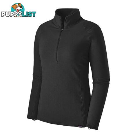 Patagonia Capilene Thermal Weight Zip-Neck Womens Top - Black - XS - 43662-BLK-XS