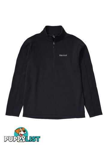 Marmot Rocklin 1/2 Zip Mens Fleece Jacket - Black - L - 10150001L