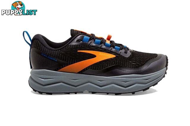 Brooks Caldera 5 Mens Trail Running Shoes - Black/Orange/Blue - 11.5US - 1103541D-041-115