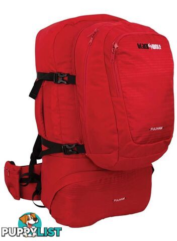 Black Wolf Fulham 60 Travel Backpack - True Red - W0103-TrueRed