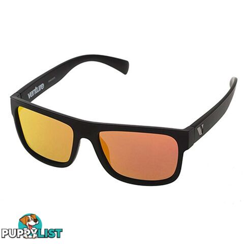 Venture Eyewear Avalanche Polarised Sunglasses - Matte Blk/Red Revo - 3873-Blkred-IP-49