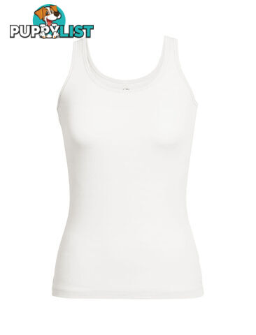 Icebreaker Siren Womens Merino Tank Top - Snow - M - 103213101M