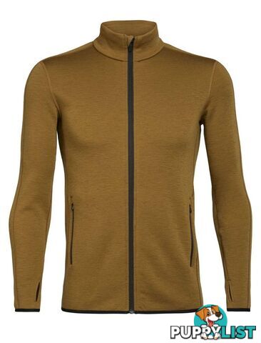 Icebreaker RealFleece Merino Elemental LS Zip Mens Fleece Jacket - CURRY - XL - 104896703XL