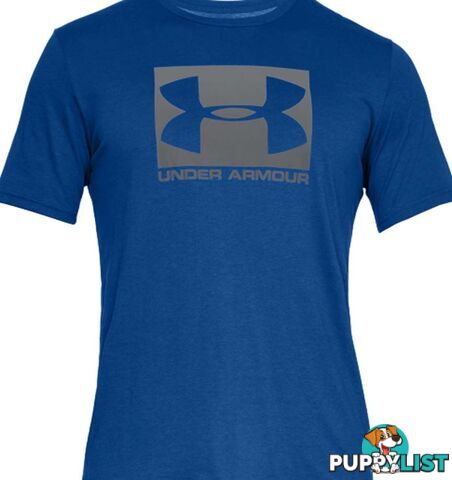 Under Armour Boxed Sportstyle Mens Everyday T-Shirt - Royal/Graphite - XL - 1329581-400-XL