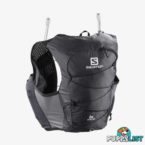 Salomon Active Skin 8 Set Womens Hydration Vest - Ebony/Black - XL - LC1514900-XL