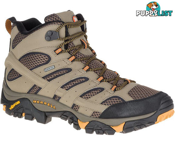 Merrell Moab 2 Mid Goretex Mens (2E) Wide Hiking Shoes - Walnut - 11.5 Us - J06057W-11.5