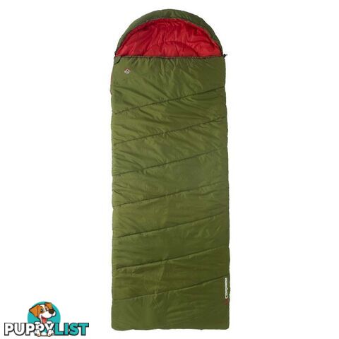 Caribee Blaze Jumbo -10 Synthetic Sleeping Bag - Green - 5450