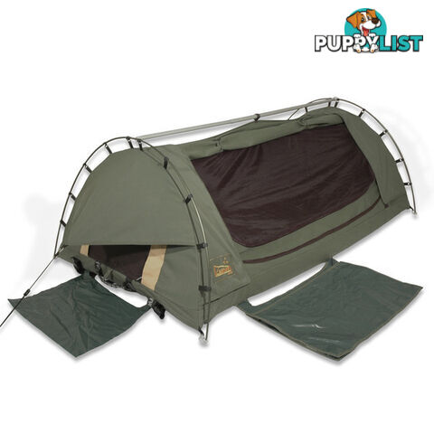 Sahara Drover Queen Freestanding Dome Canvas Swag & Bag - SA-DROVER-DBL