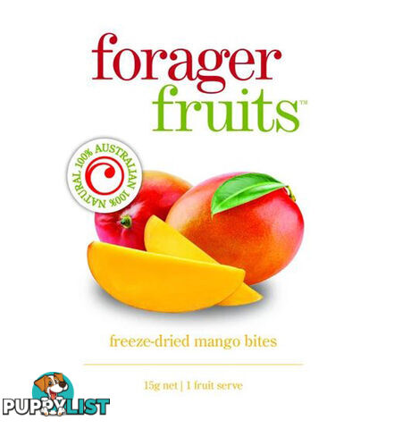 Forager Fruits - Freeze Dried Mango Bites - FFMAN15