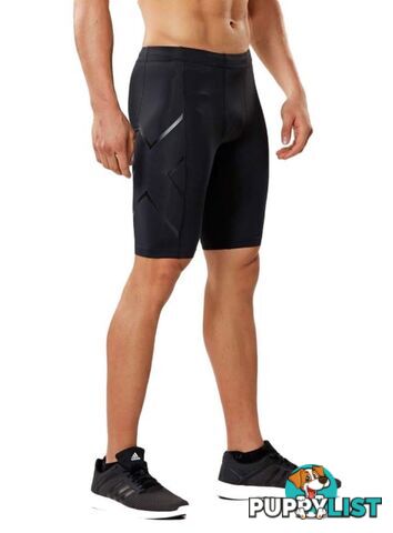 2XU Mens Compression Shorts - Black/Nero - MA3851b-BLK-NRO