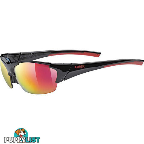 Uvex Blaze III Sports Sunglasses - Black/Red - S5306042316