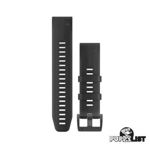 Garmin QuickFit 22 Watch Bands - Black/Black Silicone - 10-12740-00