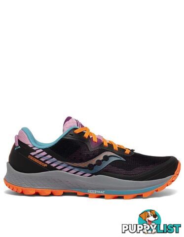 Saucony Peregrine 11 Womens Trail Running Shoes - Future Black - 7 - S10641-25-7