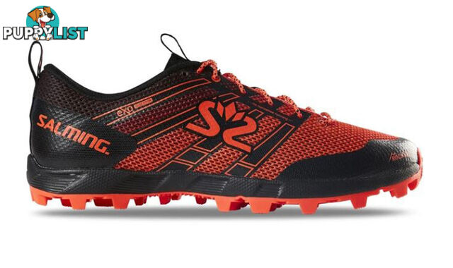 Salming Elements 3 Mens Trail Running Shoes - Black/New Orange - US8.5 - 1280077-0108-42