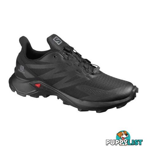 Salomon Supercross Blast Mens Trail Running Shoes - Black/Black - 9.5US - 411067-090