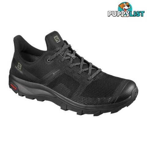 Salomon Outline Prism GTX Mens Hiking Shoes - Black/Black/Castor Grayor Gray - 411203