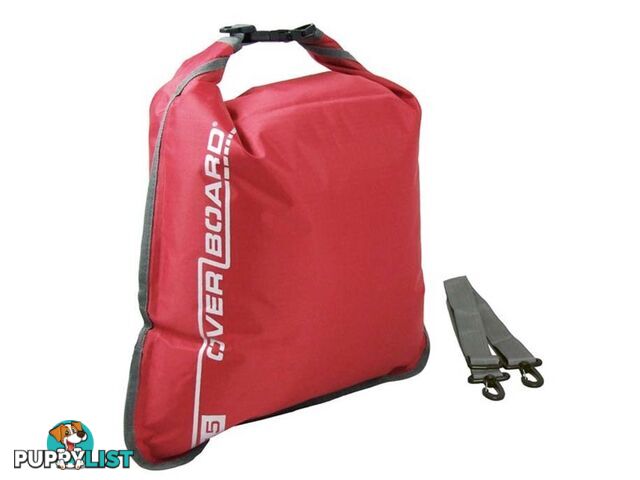 Overboard Dry Flat 15L Dry Bag - Red - AOB1004R