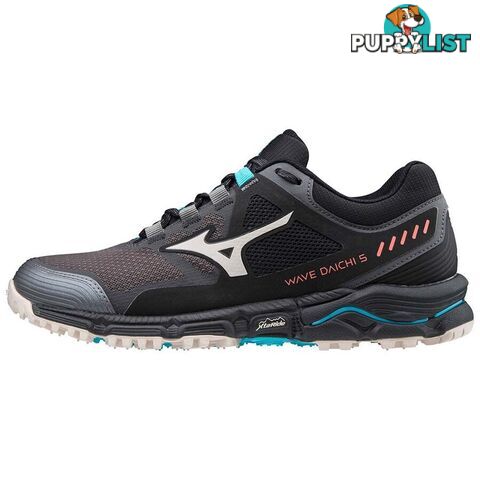 Mizuno Wave Daichi 5 Womens Trail Running Shoes - Magnet/Cloud Gray/Scuba Blue - 06 - J1GK207154-06