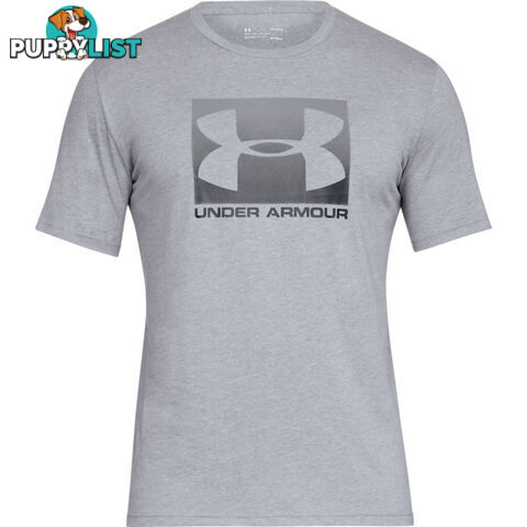 Under Armour Boxed Sportstyle Mens S/S T-Shirt - Grey - LG - 1329581-035-LG