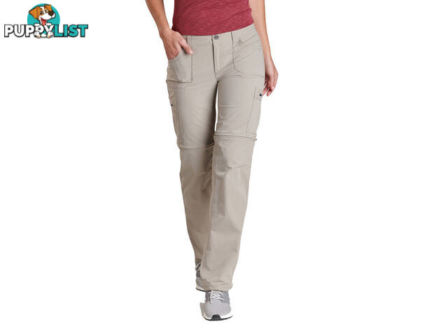 Kuhl Horizn Convertible Womens Hiking Pants - 32L - Khaki - AU11/US10 - KUH00410-Khaki-10