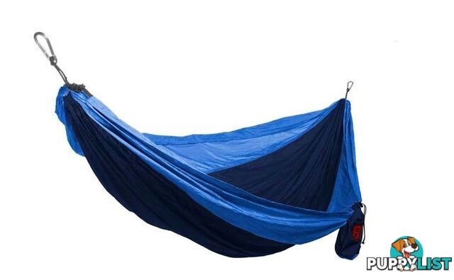 Grand Trunk Double Hammock w/ Strap - Navy/Light Blue - DLXH-02