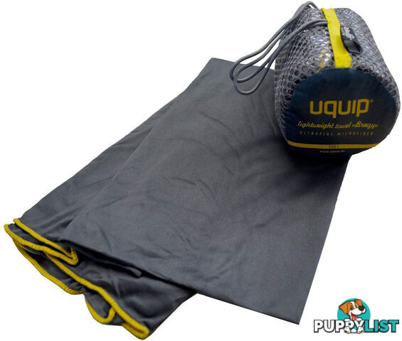 Uquip Breezy Lightweight Microfibre Towel - Grey - BREEZY20L-2473