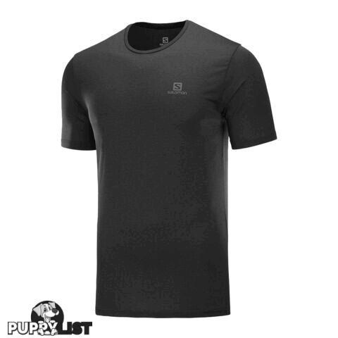 Salomon Agile Training Mens Running Tee - Black - L - C12821-L