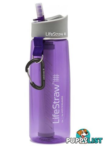 LifeStraw Go Water Filter Bottle - Purple - LSGO-PP