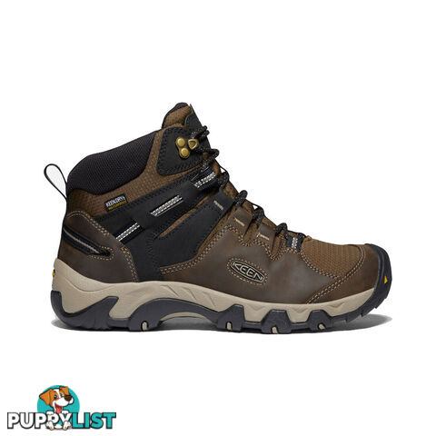 Keen Steens Leather WP Mens Waterproof Hiking Boots - Canteen Black - US 9H - 1022327-9H