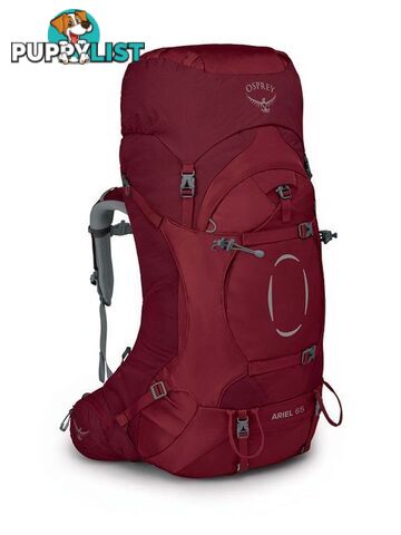 Osprey Ariel 65 Womens Hiking Backpack - Claret Red - XS/S - OSP0885-ClaretRed-XS-S