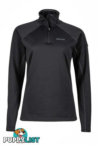 Marmot Womens Stretch Fleece 1/2 Zip - Black - 89680-001