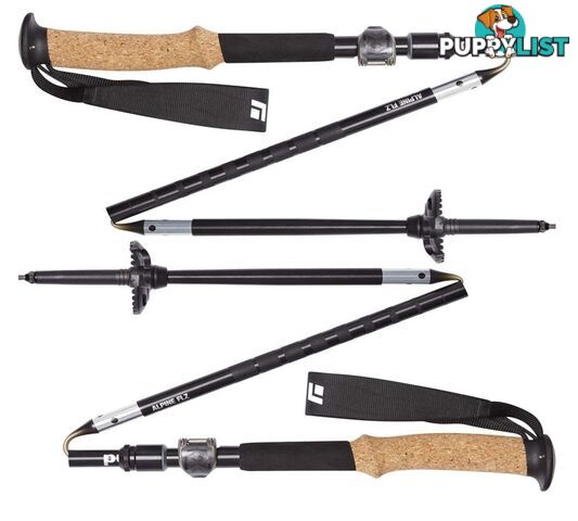 Black Diamond Alpine FLZ Lightweight Hiking Poles S18 - 125cm - BD11220300001251