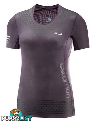 Salomon S/Lab Exo Womens Short Sleeve Running Tee S18 - Maverick - XS - 400844-XS