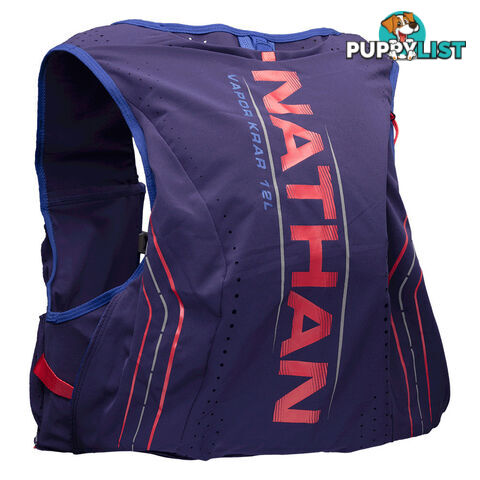 Nathan VaporKrar 12L 2.0 Insulated Mens Racing Vest - Astral Aura/Deep Ultramarine/Hibiscus - S - NS4736-0417-32