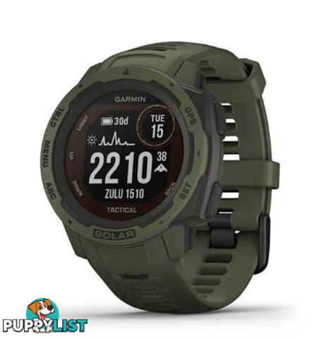 Garmin Instinct Outdoor Solar Watch - Tactical Edition - Moss - 010-02293-14