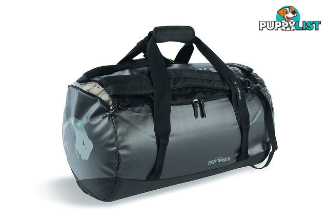 Tatonka 45L Small Weatherproof PVC Barrel Bag & Backpack - Black - TAT1951.040