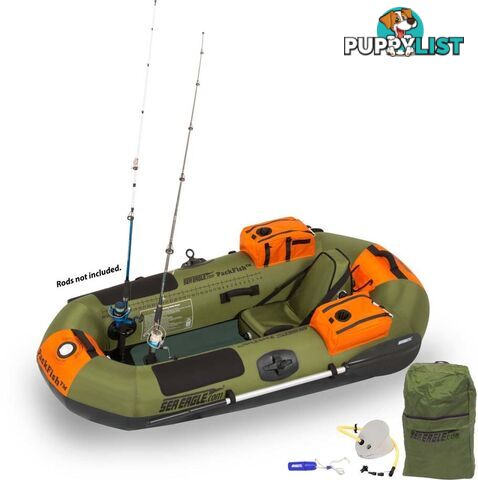 Sea Eagle  PF7 Inflatable 1 Person Fishing Boat - Pro Package - PF7K-P-D