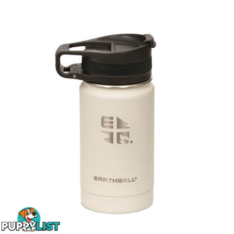 Earthwell Roaster Vacuum Bottle 12oz/350ml - Loop Cap - Baja Sand - VJ12-R10L20