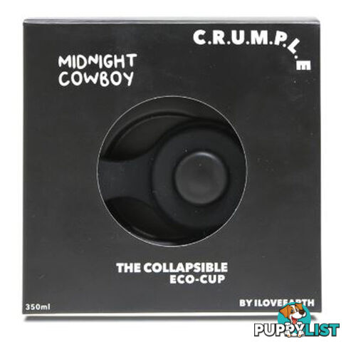 Crumple Midnight Cowboy Collapsible Reusable Eco Cup - 350ml - 19C