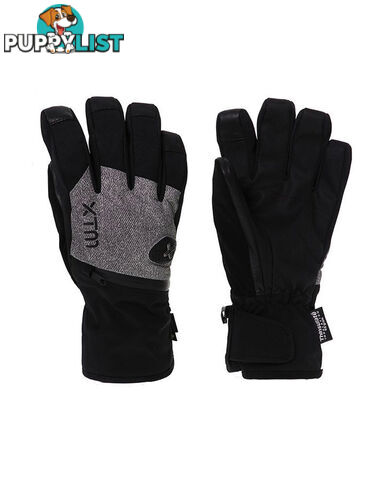 XTM Sage Adult Unisex Waterproof Snow Gloves - Grey Denim - L - DU020-GDM-L