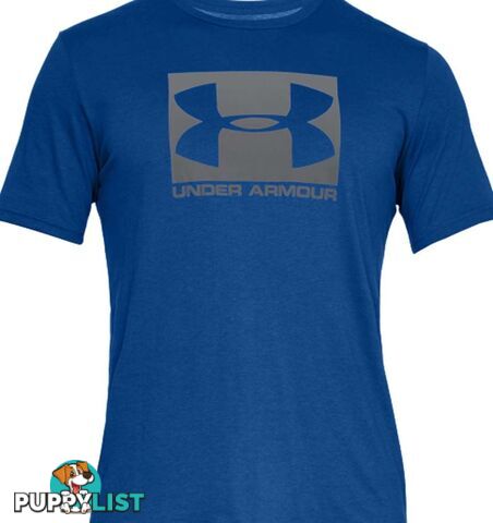 Under Armour Boxed Sportstyle Mens Everyday T-Shirt - Royal/Graphite - MD - 1329581-400-MD