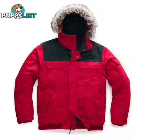 The North Face Gotham III Mens Waterproof Insulated Jacket - TNF Red/TNF Black - M - NF0A33RGN9D-T0M