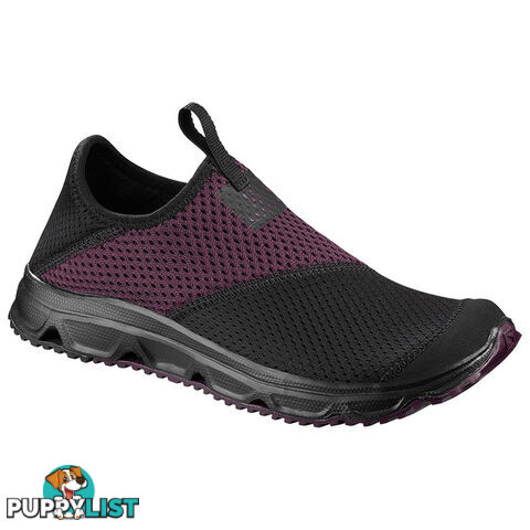 Salomon RX Moc 4.0 Womens Everyday Shoes - Black/Black/Potent Purple - 8.5 US - 406741-070